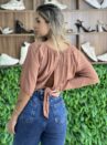 cropped ciganinha fran bege