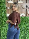 cropped ciganinha fran marrom
