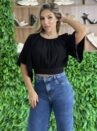 cropped ciganinha fran preto