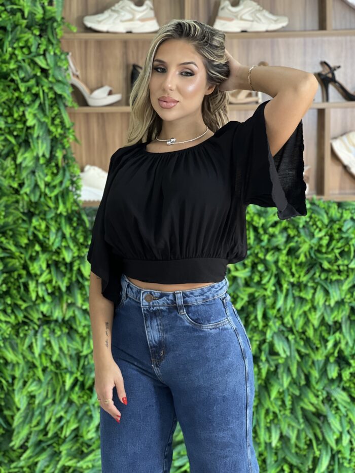 cropped ciganinha fran preto cropped ciganinha fran preto