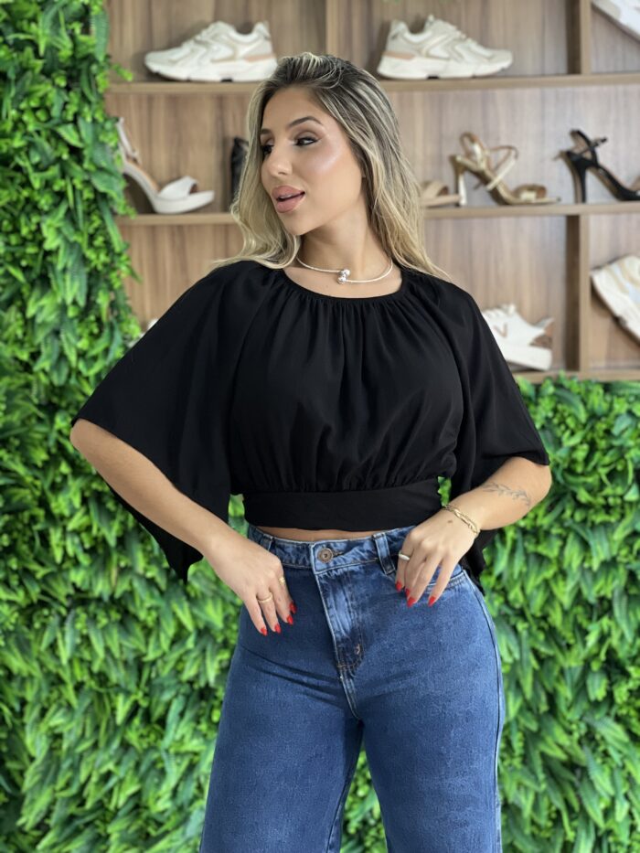cropped ciganinha fran preto cropped ciganinha fran preto