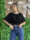 cropped ciganinha fran preto
