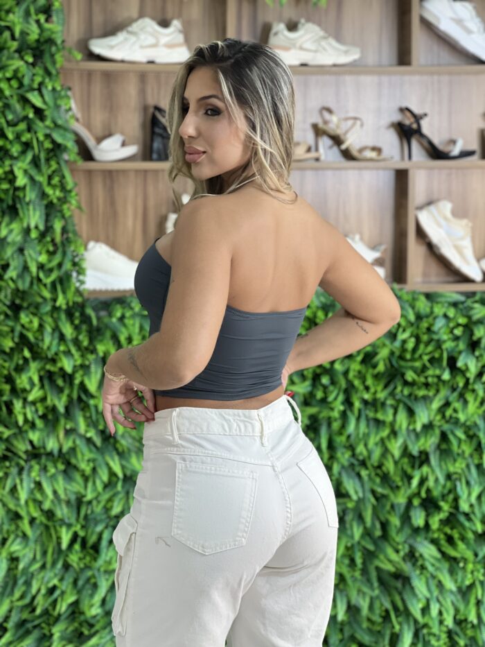 top kally cinza top kally cinza