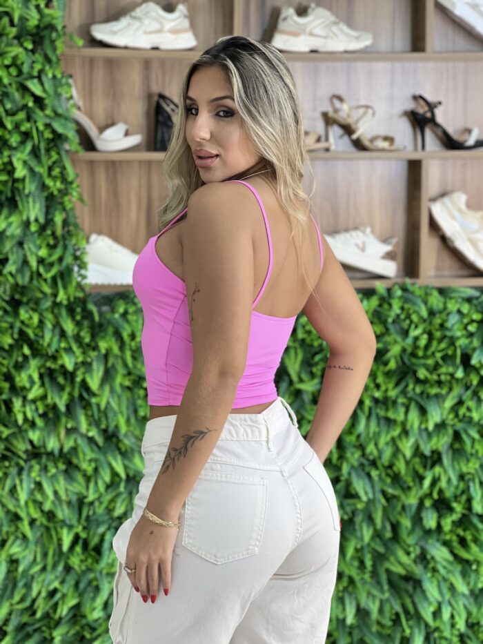 cropped vitoria rosa chiclete cropped vitoria rosa chiclete