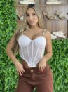 corselet tule amanda branco