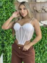 corselet tule amanda branco