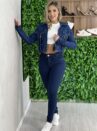 jaquetinha jeans laura