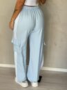 calca pantalona jogger yas azul