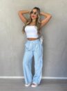 calca pantalona jogger yas azul