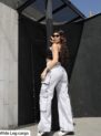 calça jeans cargo mira