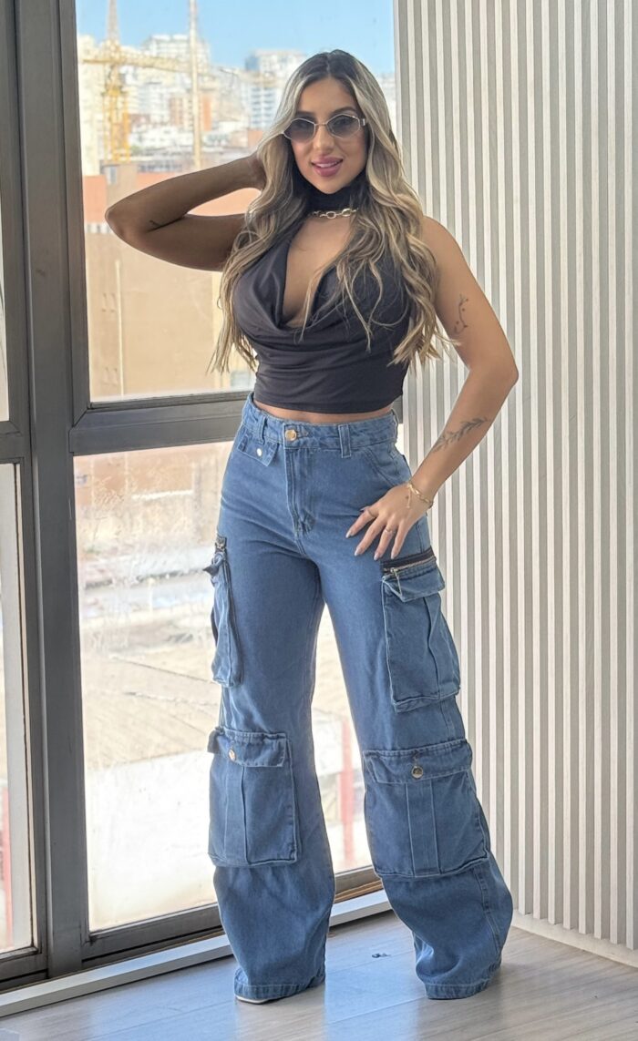 calca jeans wide leg turbinada calca jeans wide leg turbinada