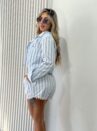 conjunto tri sonia listrado azul