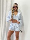 conjunto tri sonia listrado azul
