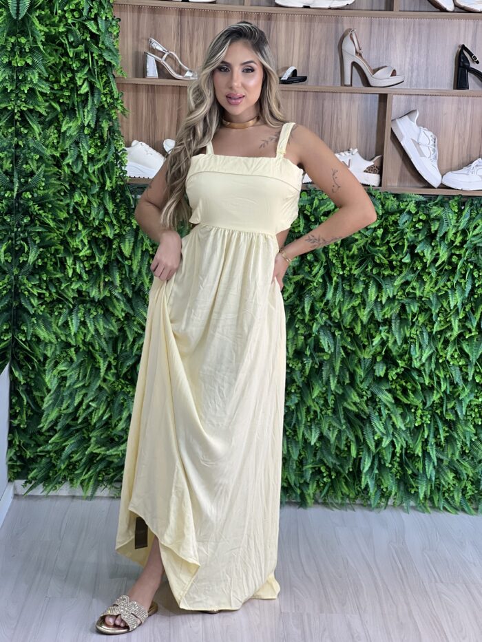 vestido longo pietra amarelo vestido longo pietra amarelo