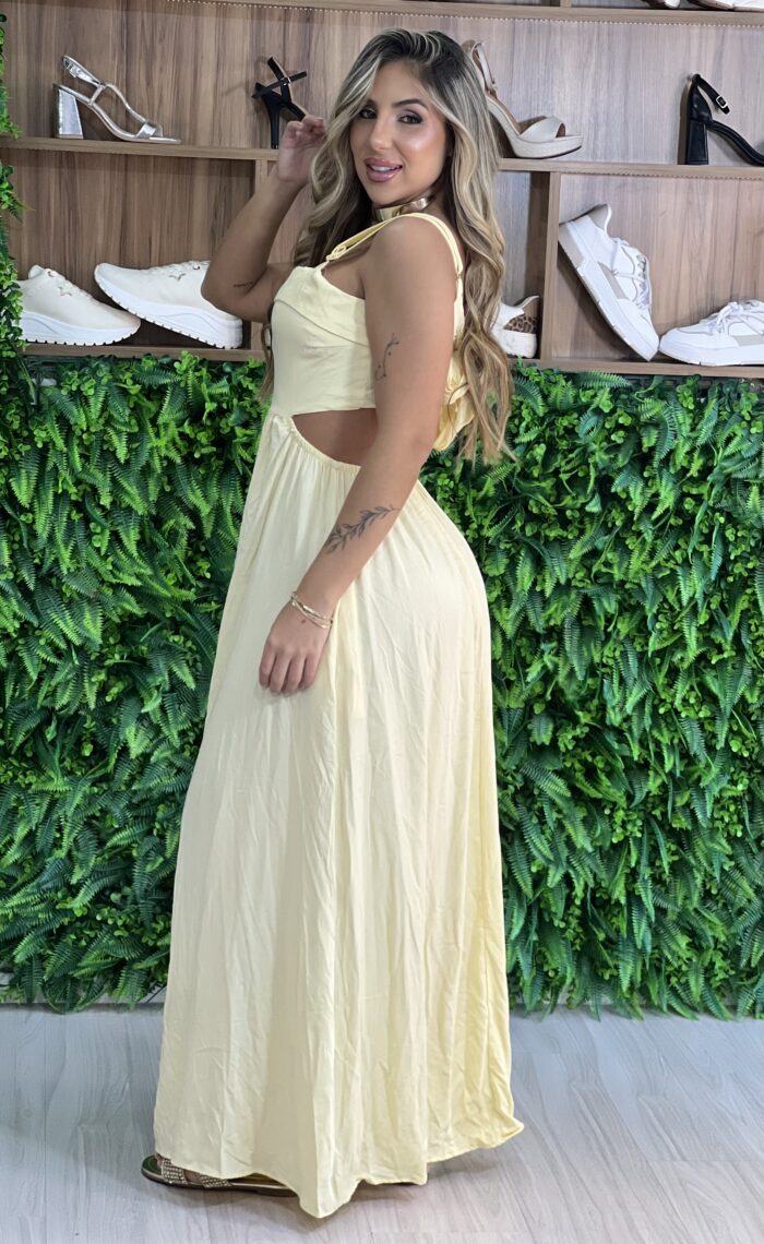 vestido longo pietra amarelo vestido longo pietra amarelo