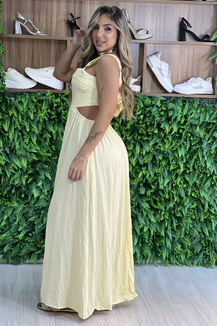 vestido longo pietra amarelo vestido longo pietra amarelo