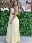 vestido longo pietra amarelo