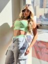 conjunto hot pants ester verde