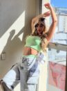 conjunto hot pants ester verde