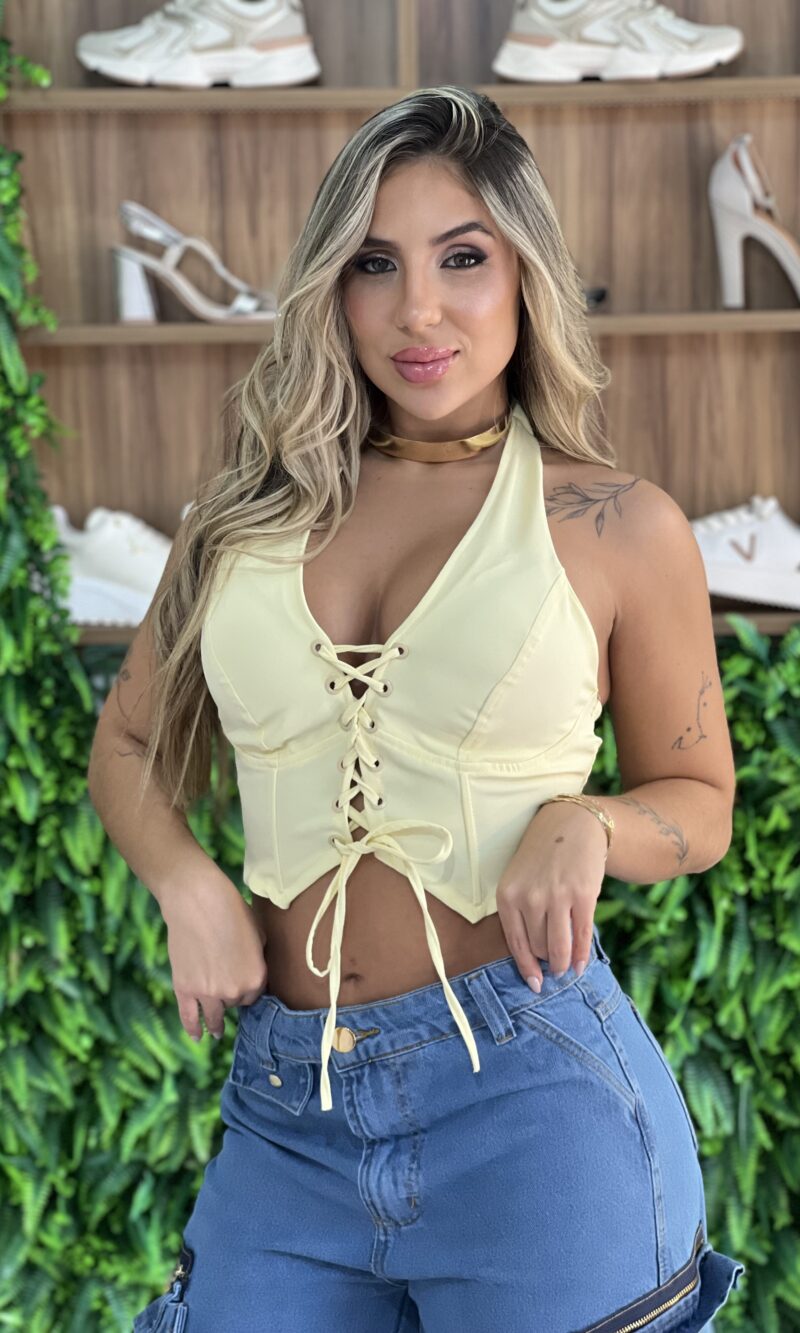 cropped naila amarelo