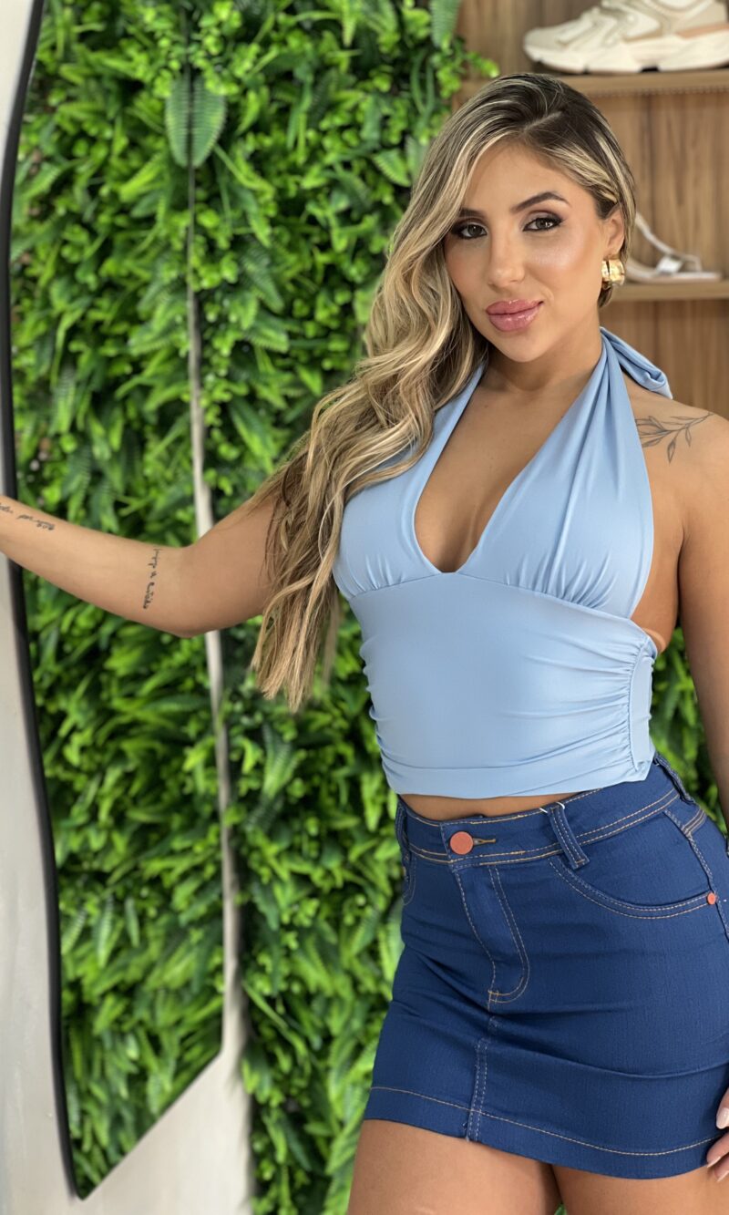 cropped jade azul bb