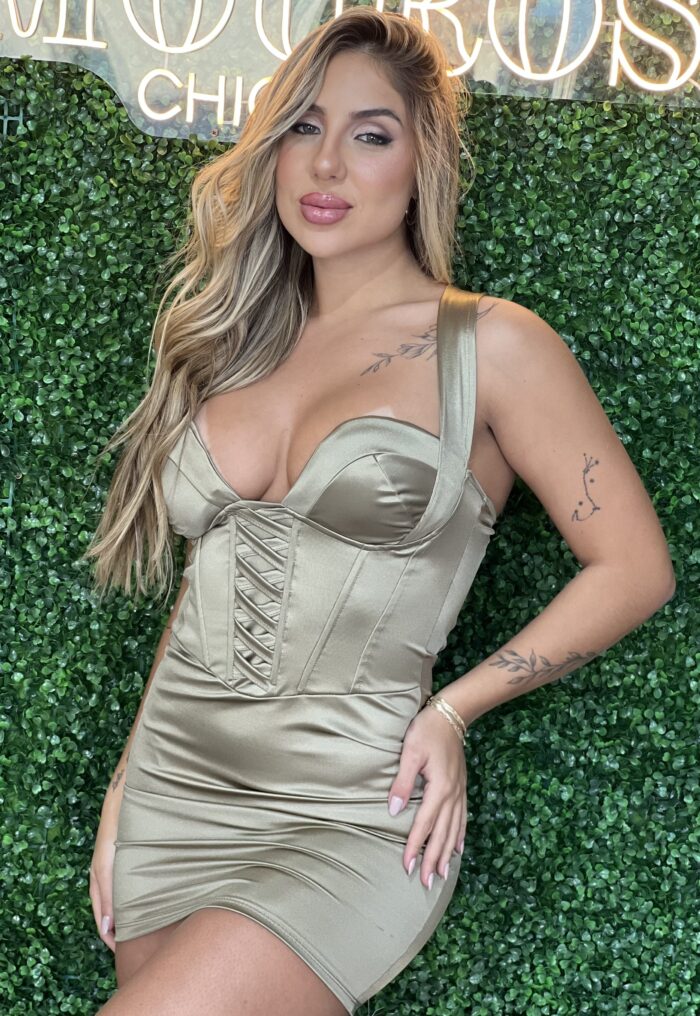 vestido carlota verde oliva