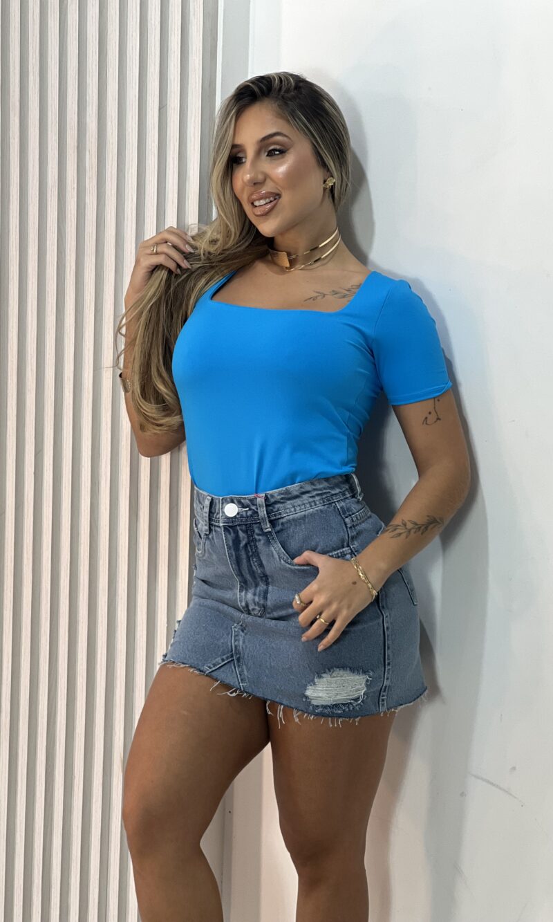 blusa poliamida tania azul