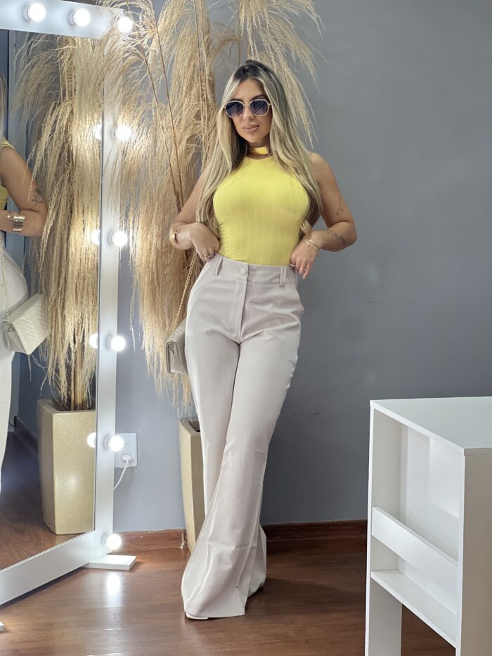 calca pantalona social marfim calca pantalona social marfim