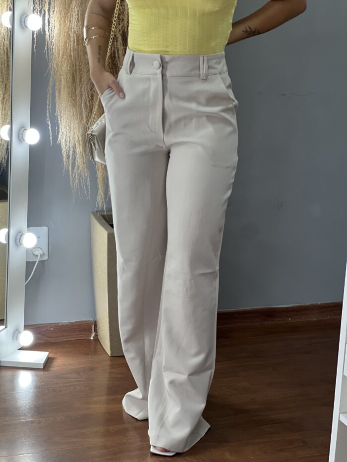 calca pantalona social marfim calca pantalona social marfim
