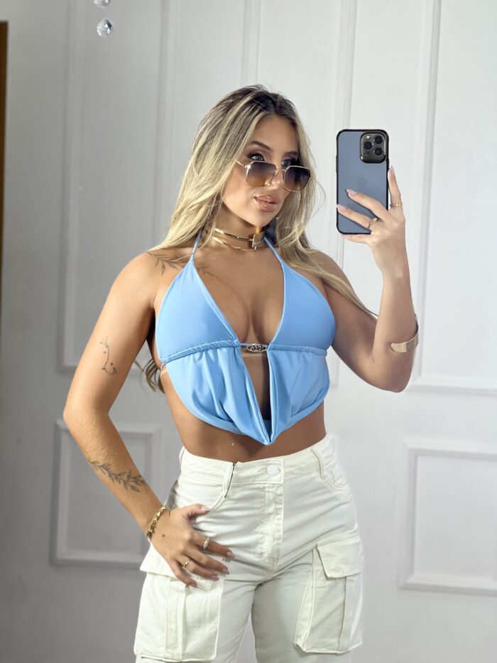 cropped blogueirinha azul cropped blogueirinha azul