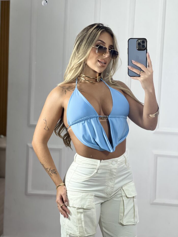 cropped blogueirinha azul cropped blogueirinha azul