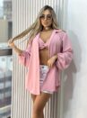 chemise com cropped rosa bb