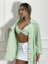 chemise com cropped verde