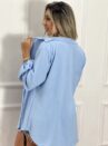 chemise com cropped azul bb