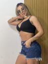 chemise com cropped preto