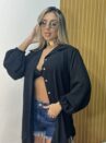chemise com cropped preto