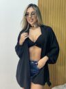 chemise com cropped preto
