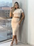 conjunto midi rafinha bege