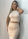 conjunto midi rafinha bege