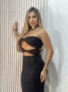 vestido longo selena preto