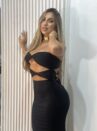 vestido longo selena preto