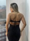 vestido longo selena preto