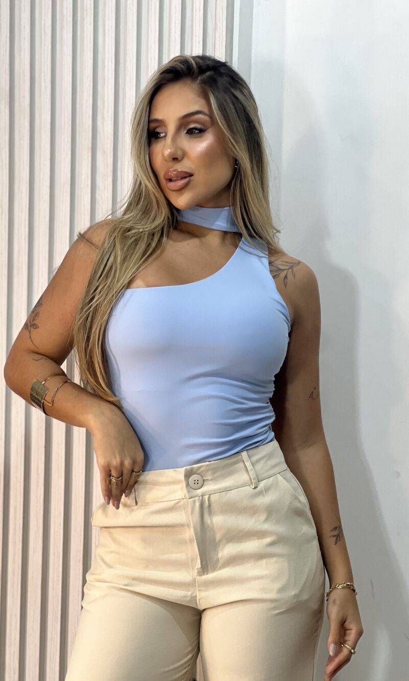 blusa poliamida luara azul