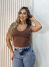 cropped julye marrom