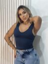 cropped julye azul marinho