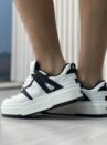 tenis preto branco multi via marte 304 001 01