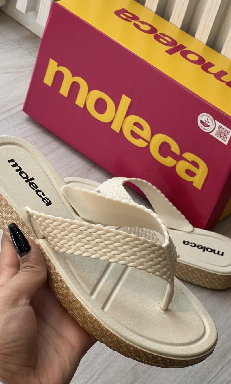 chinelo tira pronta off white moleca 5548 307