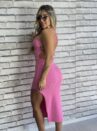 vestido midi livia rosa