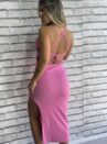 vestido midi livia rosa