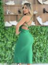 vestido midi livia verde